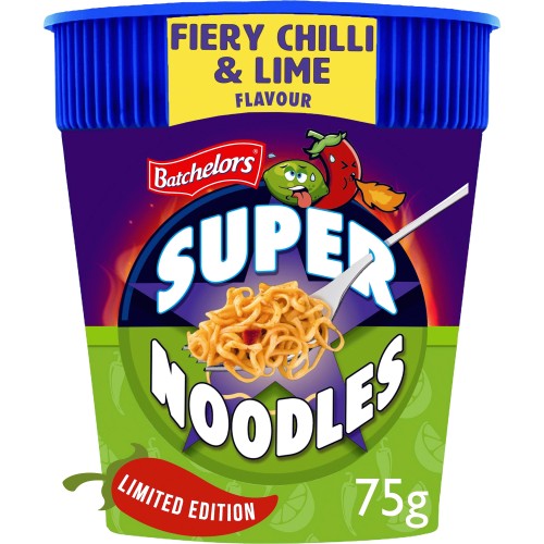 Batchelors Super Noodles – Fiery Chilli & Lime (75g)