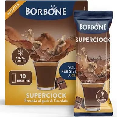 Borbone Superciock Chocolate Drink Sachets – 10 Pack