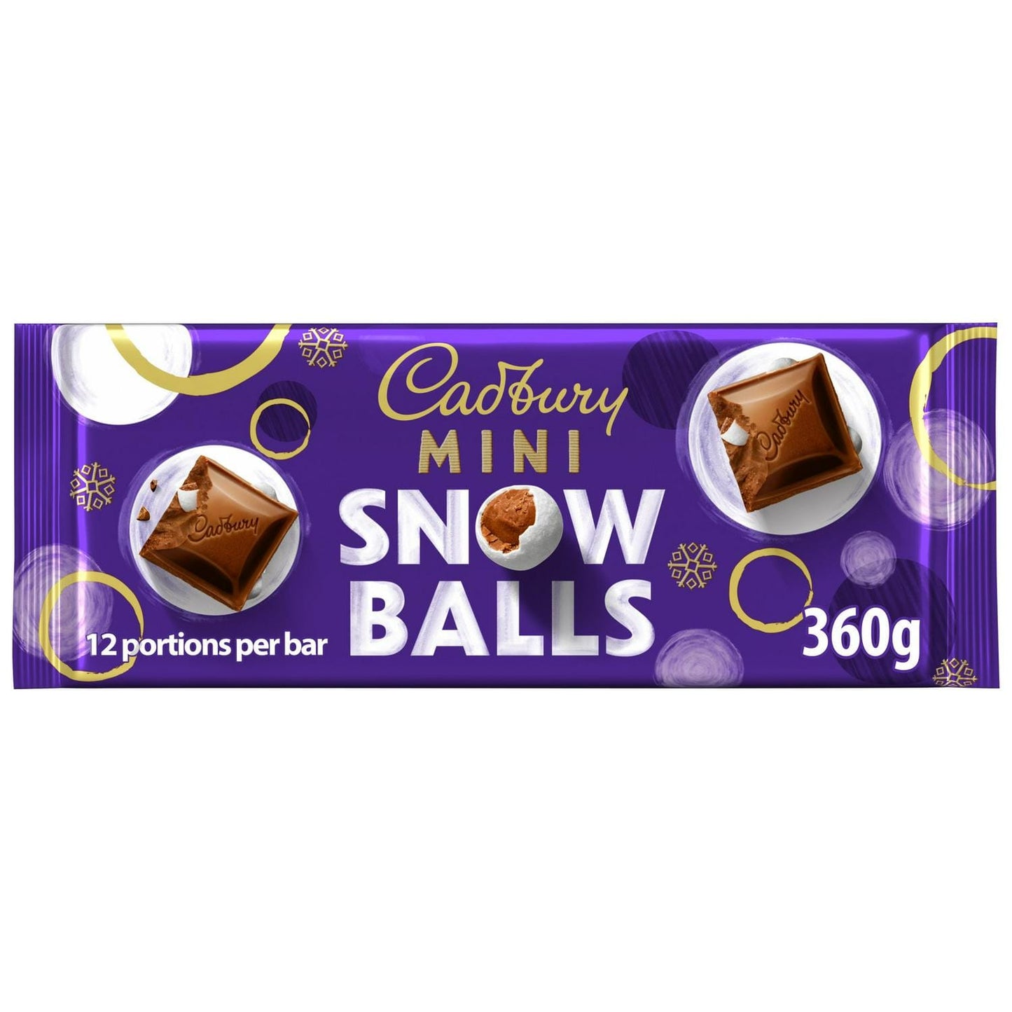 Cadbury Mini Snow Balls Chocolate Bar – 360g
