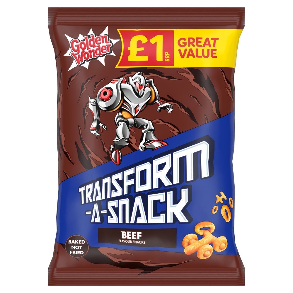 Golden Wonder Transform-A-Snack Beef Flavour Snacks 56g