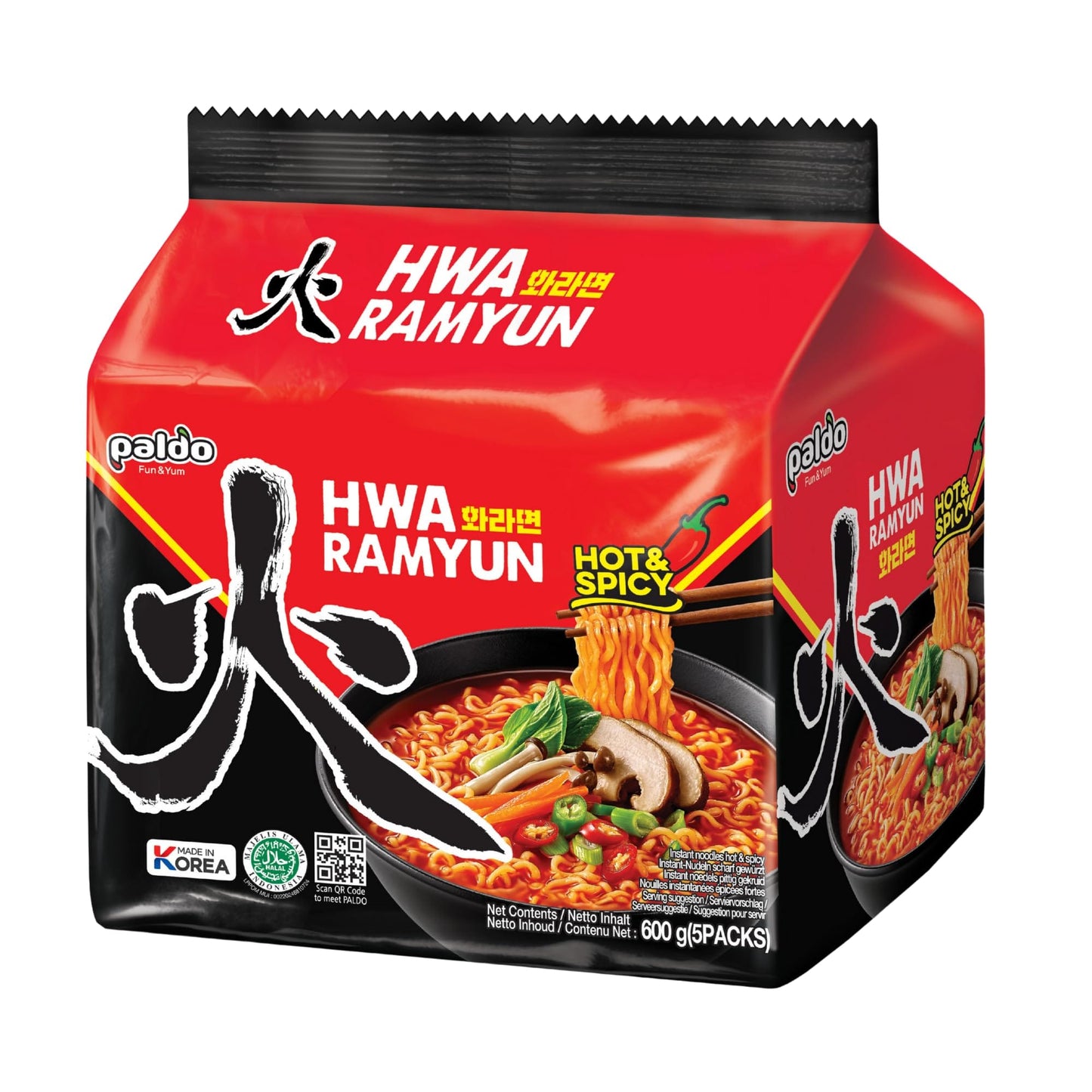 Paldo Hwa Ramyun Hot & Spicy 5 x 120g