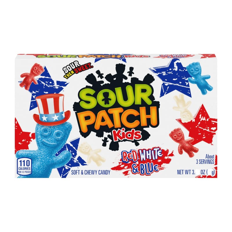 Sour Patch Kids Red, White & Blue Theatre Box 88g (3.1oz)