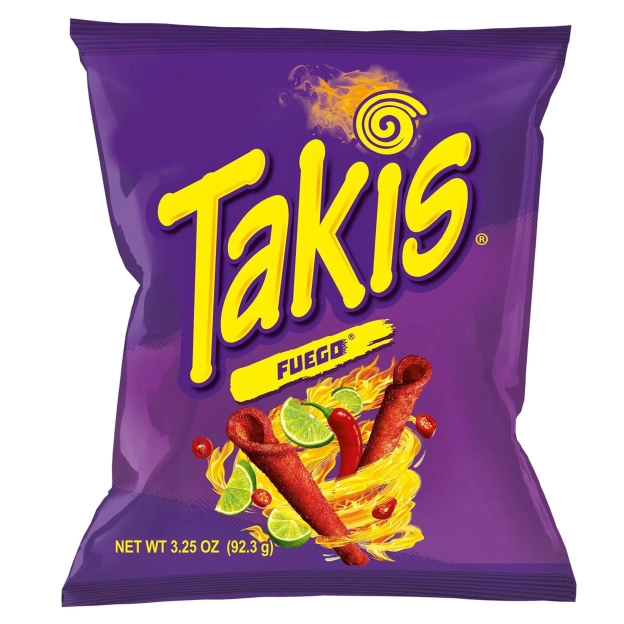 Takis Fuego Spicy Chilli & Lime Rolled Tortilla Chips (Imported, 92.3g)