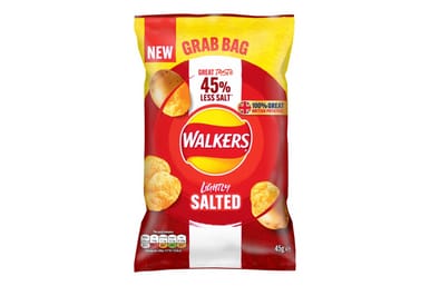 Walkers Lightly Salted Crisps Grab Bag (45g)