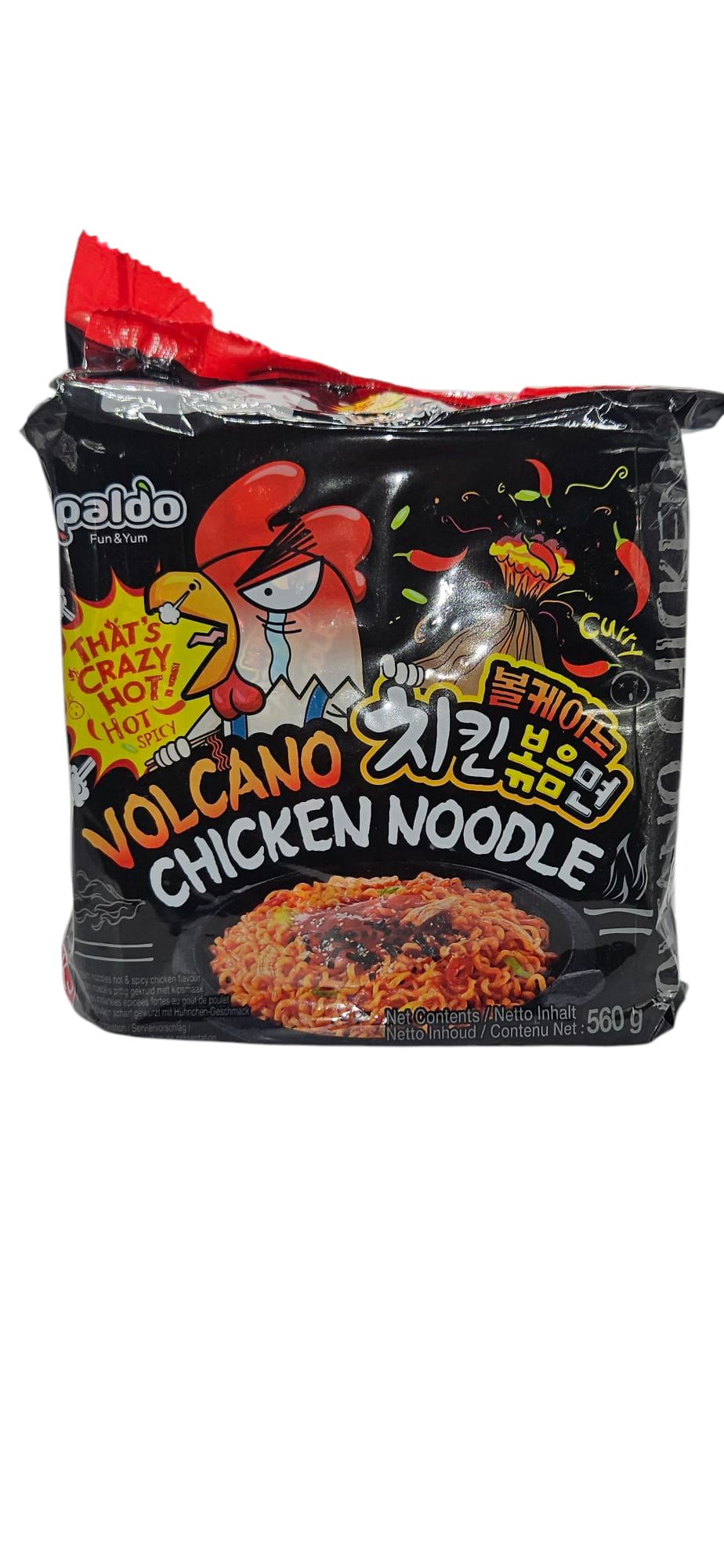 PALDO VOLCANO CHICKEN NOODLES MULTIPACK 560G