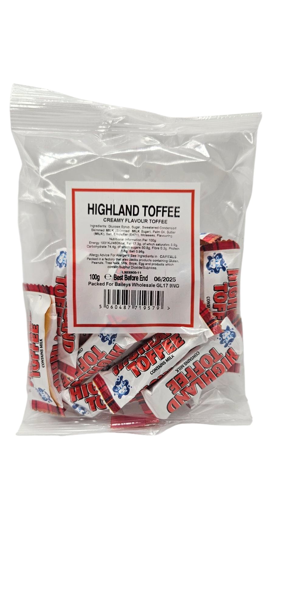 Highland Toffee 100g bags