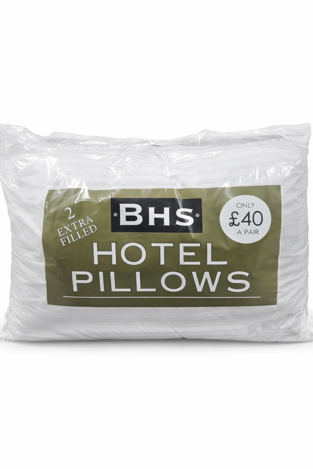 BHS Hotel Pillows – Extra Filled (Pair)