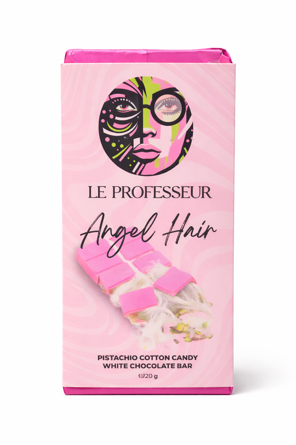 Le Professeur Angel Hair Pistachio Cotton Candy White Chocolate Bar (120g)
