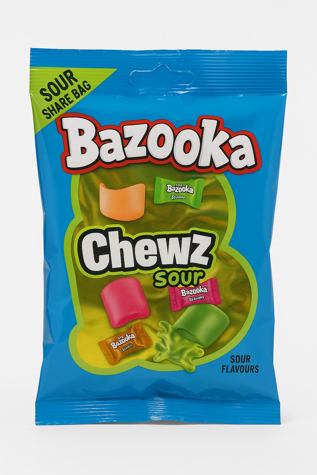 Bazooka Chewz Sour Share Bag 120g