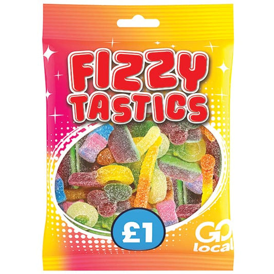 Fizzy Tastics Sour Jelly Sweets (£1 Bag)