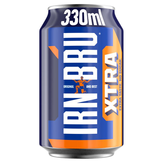 Irn-Bru Xtra No Sugar Soft Drink 330ml