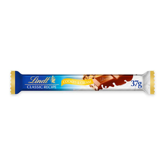 Lindt Classic Recipe Cookies & Cream Chocolate Bar 37g