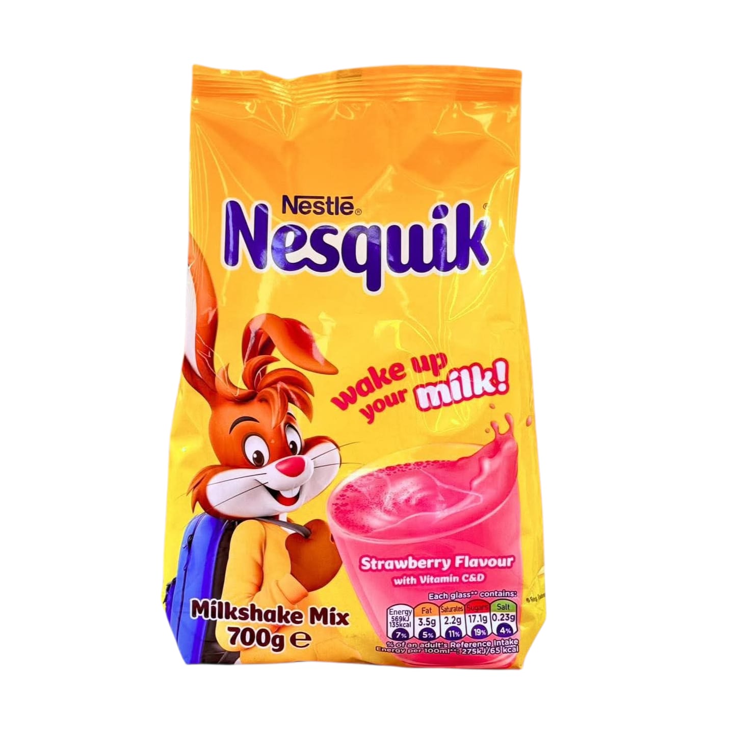 Nestle XL Nesquik Strawberry Milkshake Mix 700g