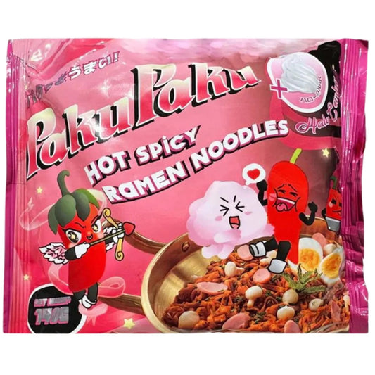 PakuPaku - Spicy Ramen Noodles - Carbonara - Hot Spicy - 140g
