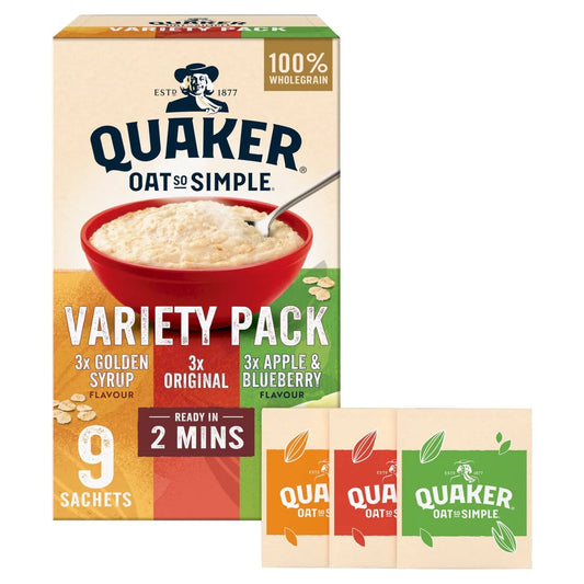 Quaker Oat So Simple Variety Pack (9 Sachets)
