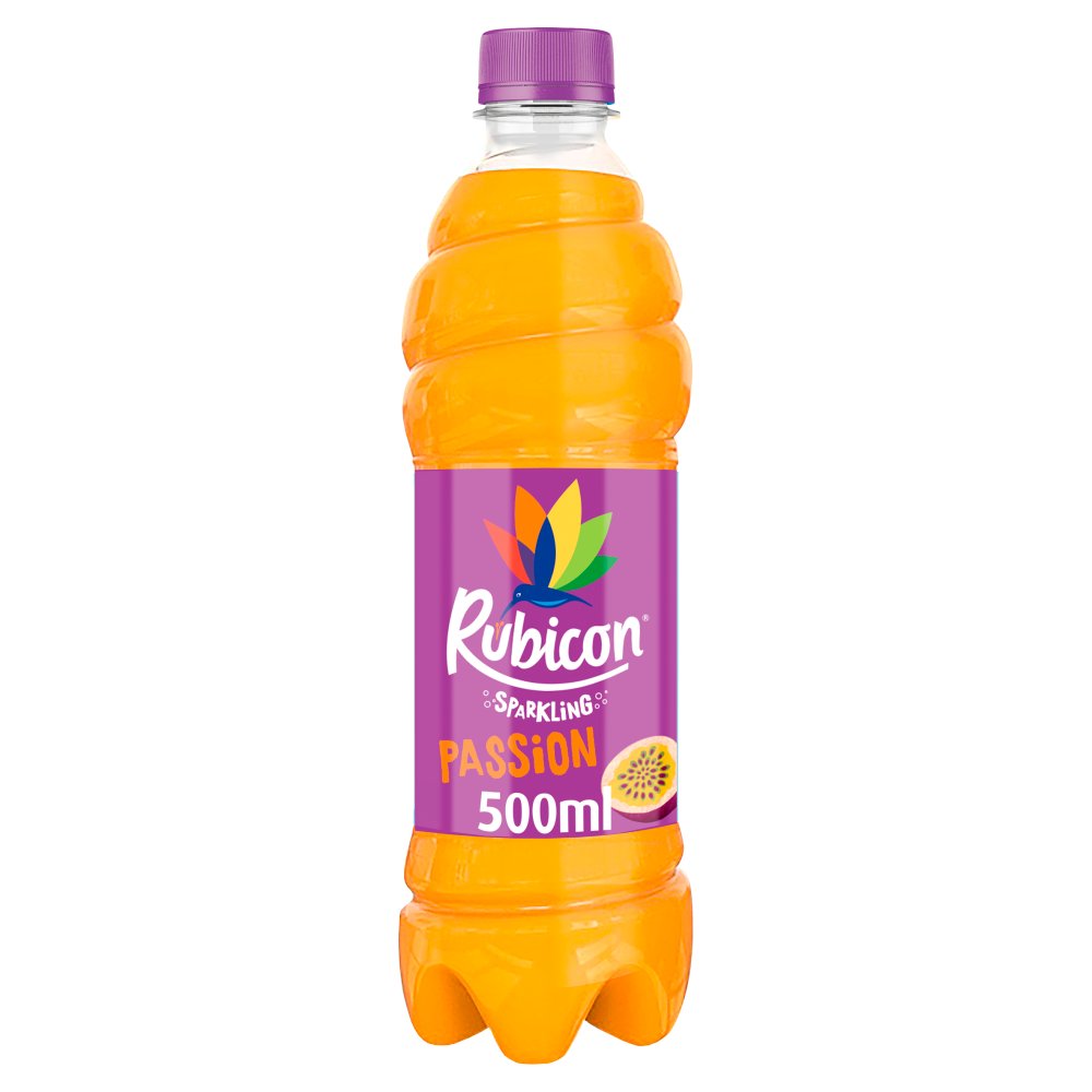Rubicon Sparkling Passion Fruit Juice Soft Drink 500ml