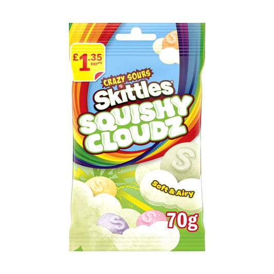 Skittles Squishy Cloudz – Crazy Sours (70g)