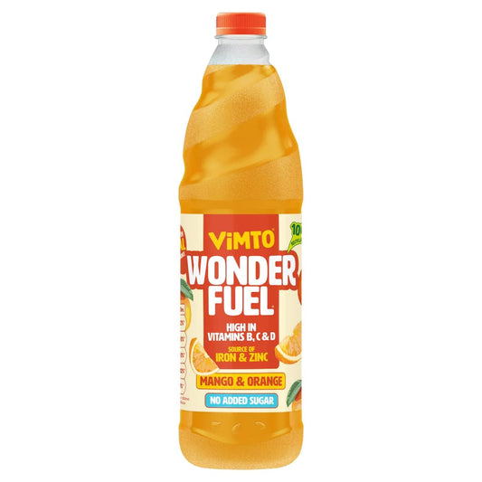 Vimto Wonder Fuel Mango & Orange No Added Sugar Drink 725ml
