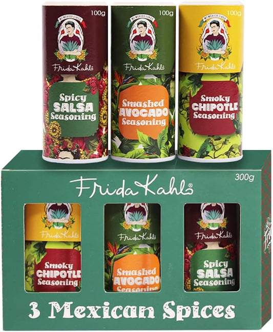 Caffeluxe Frida Khalo Mexican Spice Kit  - 3 x 100g Tubs