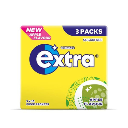 Wrigley’s Extra Apple Sugar-Free Chewing Gum – 3 Pack