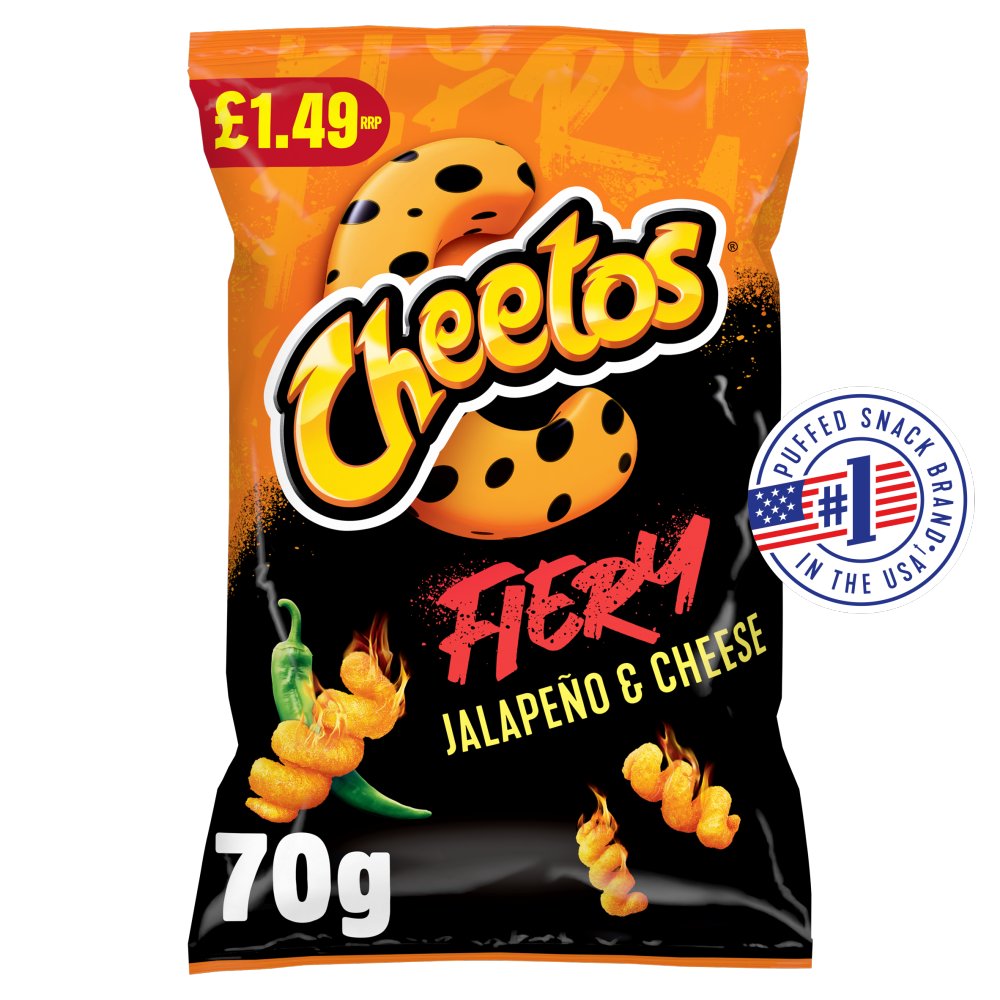 Cheetos Flamin’ Hot Jalapeño & Cheese (70g)